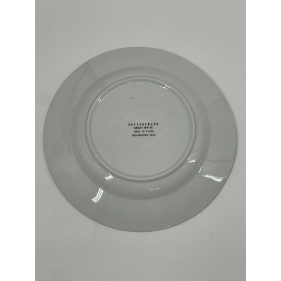 Pottery Barn GREAT WHITE Yellow 10.5” DINNER PLATE Discontinued Easter Spring - Picture 5 of 6